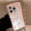 Pink Strawberry Butterfly for IPhone16 Apple 13 Mobile Phone Case 11 Transparent 15promax All Inclusive 14 Sweet