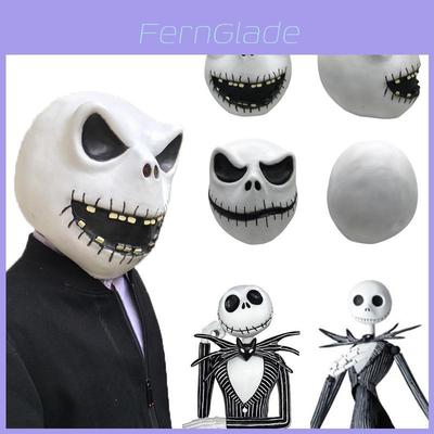Encantadora Máscara de Látex de Pesadilla Antes de Navidad de Jack Skellington Para Adultos