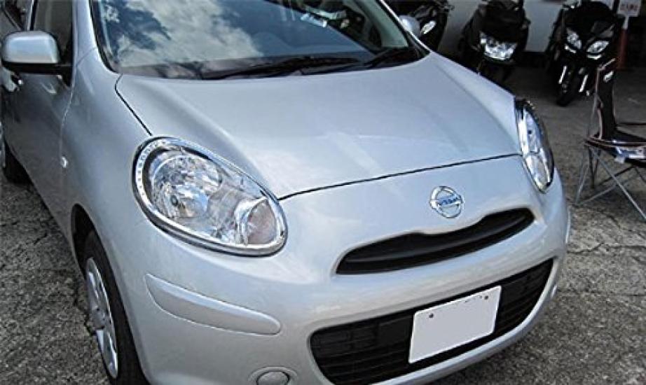 BRIGHTZ Chromované kroužky světlometů pro March K13 NK13 K13 Modifikovaný K NK 13 Modifikovaný 11655 (Před faceliftem) [HEAD-039]