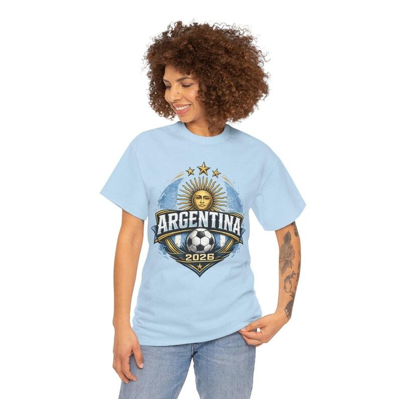 Argentina Soccer Crest 2026 Tee | Sun Emblem, Football Badge S