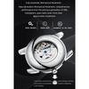 Chenxi Men's Automatic Mechanical Watches Business Waterproof Luminous Watch Men Stainless Steel Skeleton Wristwatch