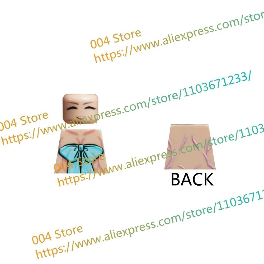 18+ Adult Building Block MOC Anime Action Figure Sexy Model Date Cartoon Swimwear Girl Hair Kit Ornament Toy Gift Collection F31