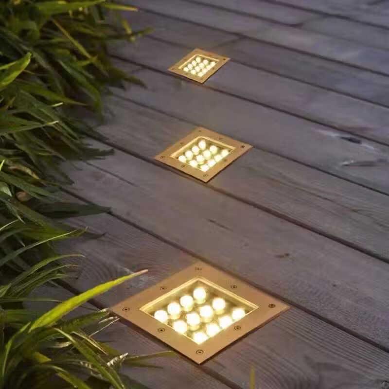 Square LED Outdoor In-Ground Lawn Light