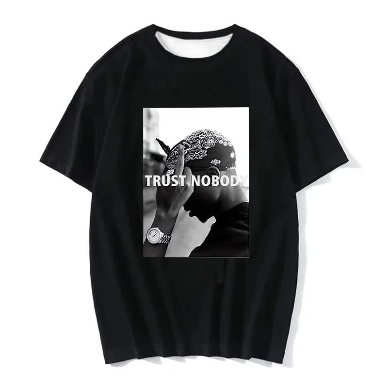 West Coast Gangsta Women T-shirt Rapper Tupac Tops Hip Hop Streetwear Graphic T Shirts Oversized Short Sleeves Tee Men T Shirt