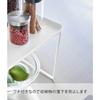 Yamazaki Folding Stackable Shelf M White (W40.9 X D24 X H19cm) Tower, Stackable, Under-Sink Storage, Kitchen Rack 1367 Medium