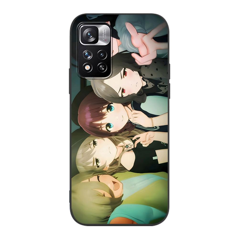Mädchenband Cry Hülle für Xiaomi Redmi 10A 10C 9C 12C 9A 9i 10 12 9 Prime 9T K40 Pro Schwarze Weiche TPU Handytasche Hülle