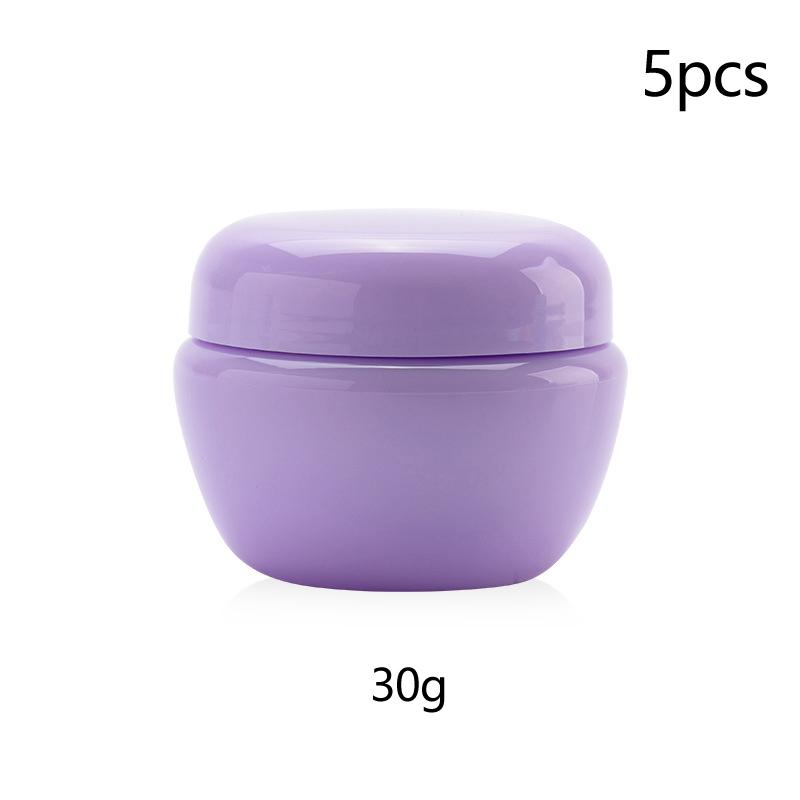 5Pcs Plastic Face Cream Sample Travel Containers 5G 10G 20G 30G Empty Jars Sample Cosmetic Jar Makeup Pots With Inner Lid