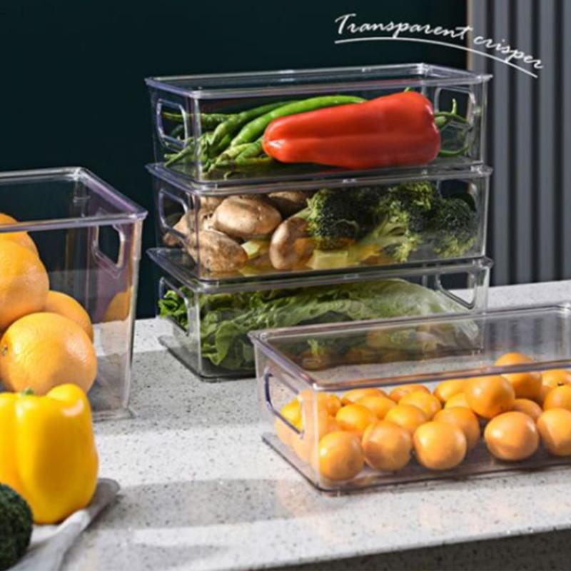 Luftdichte Küchenorganizer Kühlschrank-Aufbewahrungsbox Maximiert den Platz Lebensmittelecht Stabiler Kunststoffbehälter