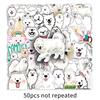 50 Samoyed Dog Graffiti Stickers – Cute Cartoon Waterproof Stickers for Kids' DIY Projects, Phones, and Suitcases