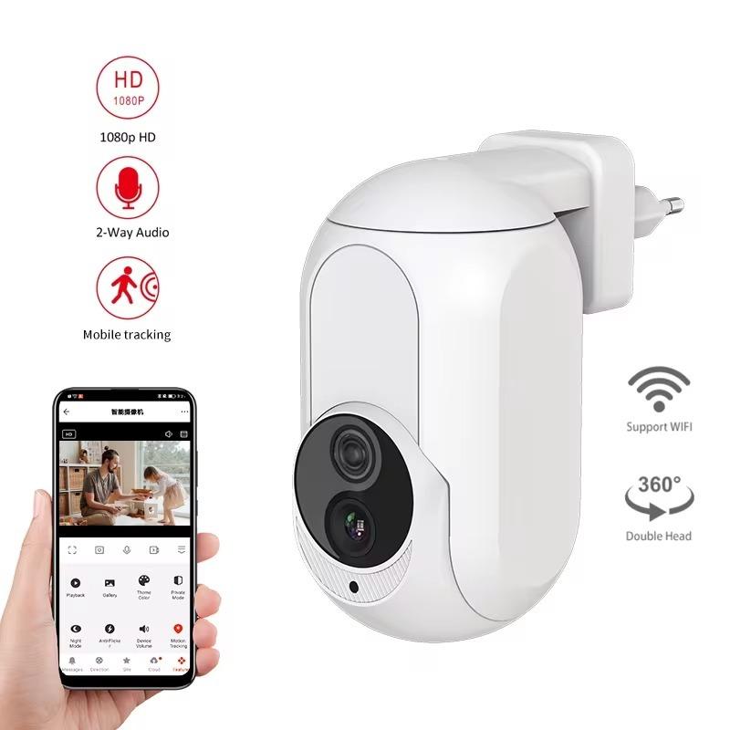 K7 Mini Camera Dual Lens Smart Security Camera 2K HD Camera 2.4GHz Night Vision Baby and Pet Monitoring Motion Detection