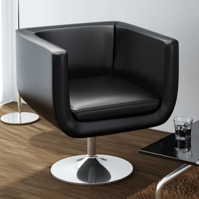 Fauteuil Design Club Blanc Noir 240041