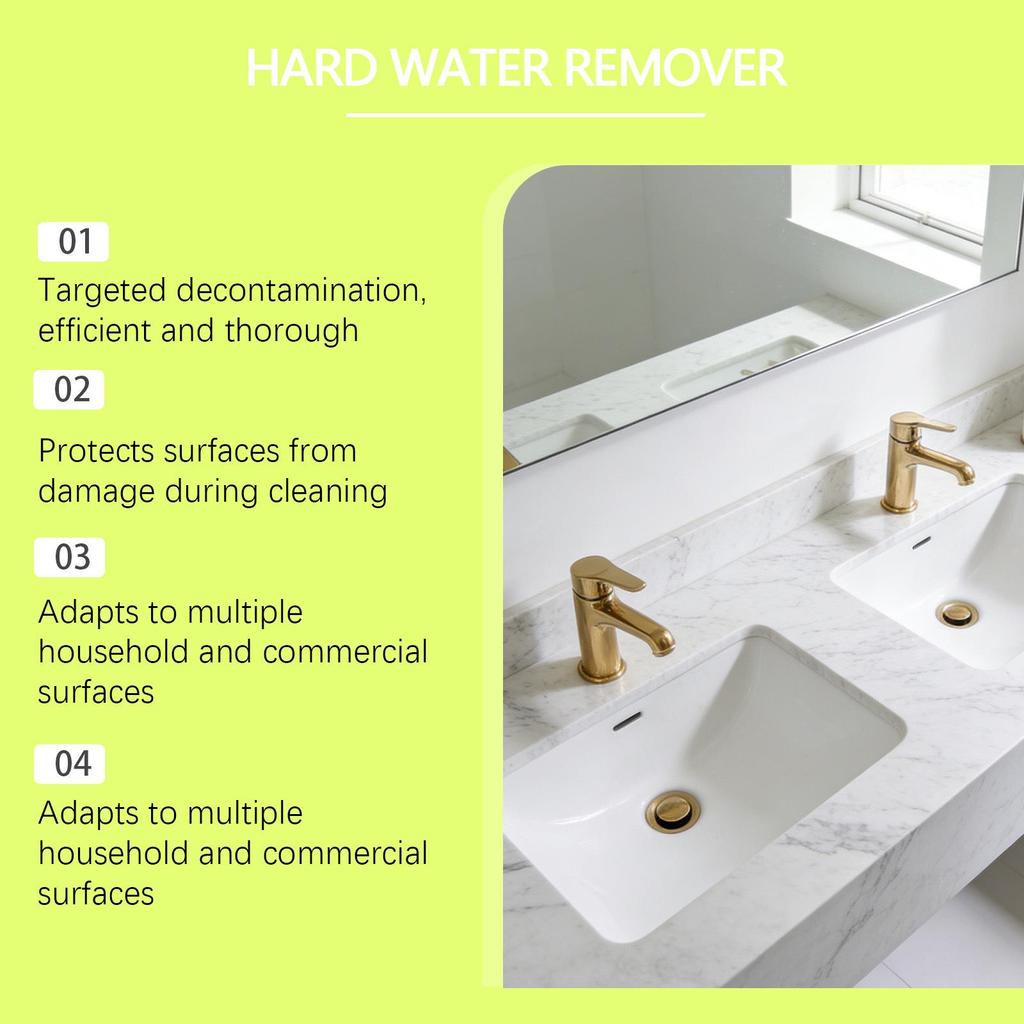 Multi-Purpose Hard Water Stain Remover for Kitchen & Bathroom