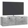 Wall Mounted TV Cabinet Concrete Grey 98 x 31 x 30 cm