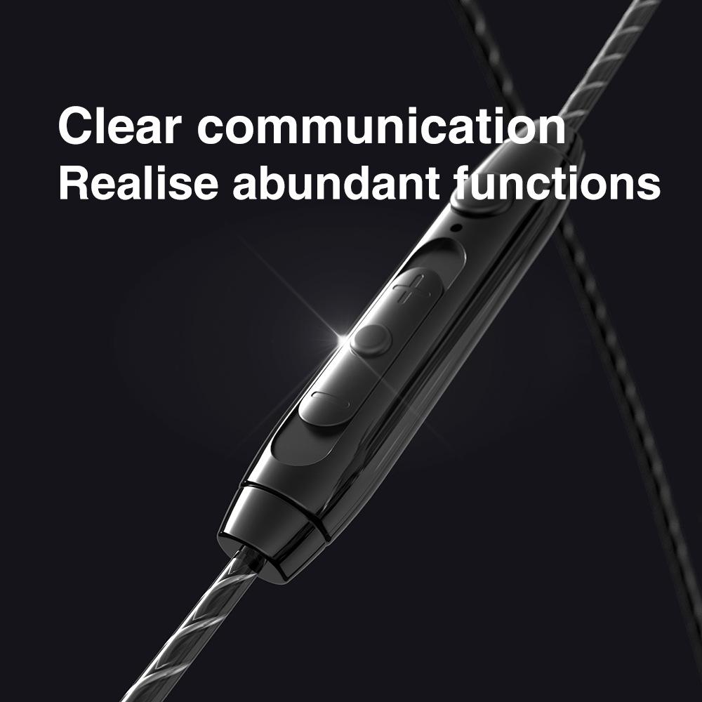 QKZ SK7 Kopfhörer In-Ear-Typ Stereo Control Headset Control Headset Hören Headset Telefon kabelgebundene Kopfhörer