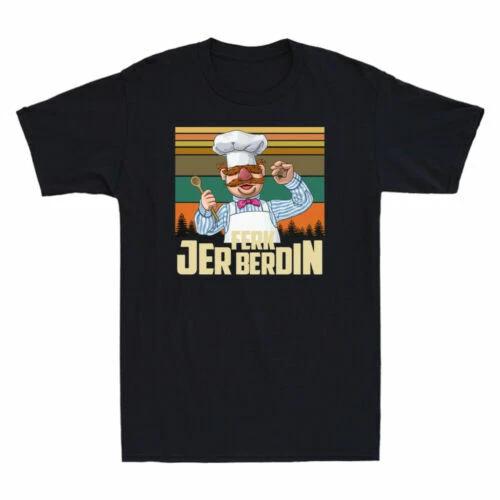 Swedish Chef Funny-Ferk-Jer-Berdin-Retro Cook Sunset Vintage Men s T-Shirt Gifts XL