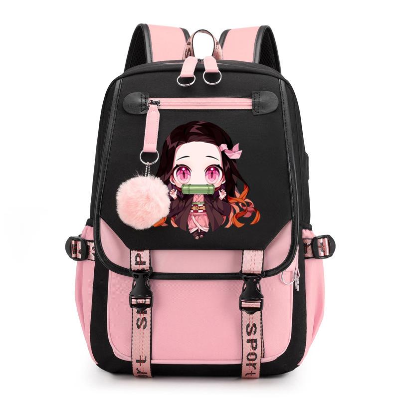 Anime Ghost Destroy Peripheral School Bag Junior High School Student High School Student Male and Female Same College Wind Backpack