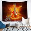Guitar Music Tapestry Concert Instruments Tapestry Rock Hippie Art Tapestries Wall Hanging Decor for Home Living Bedroom Dorm