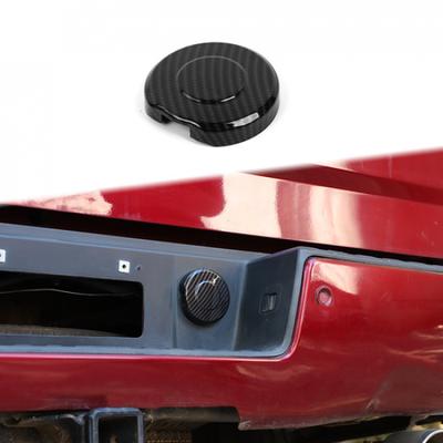 Carbon Fiber Car Rear Bumper Round Lid Cover Trim For Chevy Colorado/Silverado