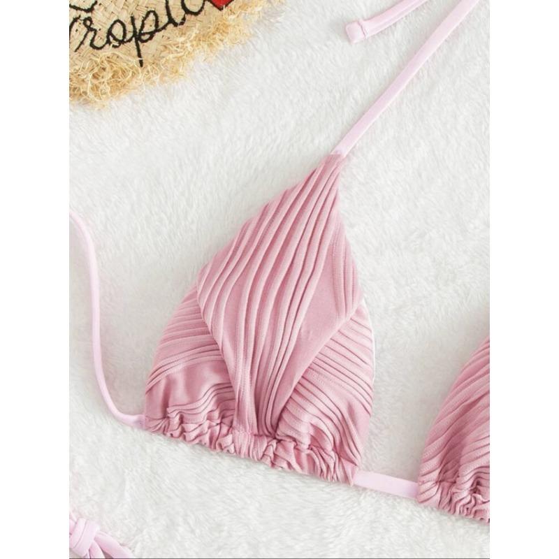 New Drawstring Strap Split Bikini Swimwear Bikini