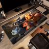 XXL Cute Cartoon Baby Dragon Deskmat Forest Campfire Colorful Dragon Large Non-Slip Rubber Keyboard Gaming Office Mouse Pad