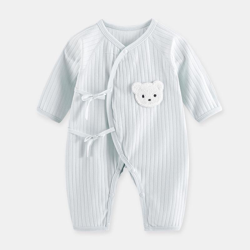 Newborn Boneless Butterfly Jumpsuit with Bear Design – Spring/Autumn Baby Clothes