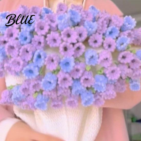All-season Blanket Bouquet Rose Craft Set Crocheted DIY Flowers Crocheting Kit Floral Snuggle-worthy Gift
