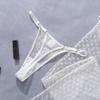 Combinaison Robe Sexy Bodycon pour Femme Maille Transparente Coupe Ajustée Ensemble Deux Pièces Couleur Unie Respirant Tenue Sculptante