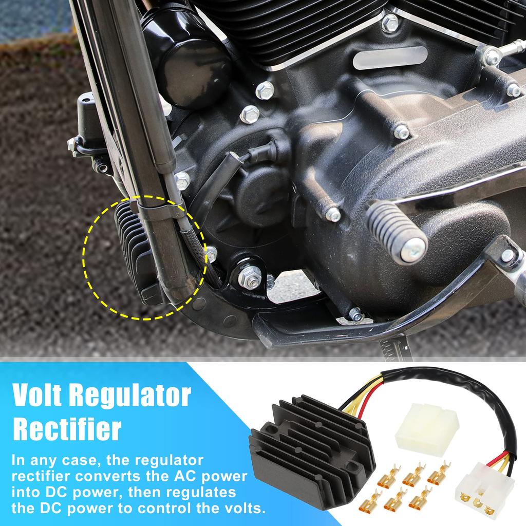 uxcell Voltage Regulator Rectifier Replacement, Compatible with 32800-33E20, 32800-33E21, SUZUKI, GSXR1000, Compatible with 2001-2004