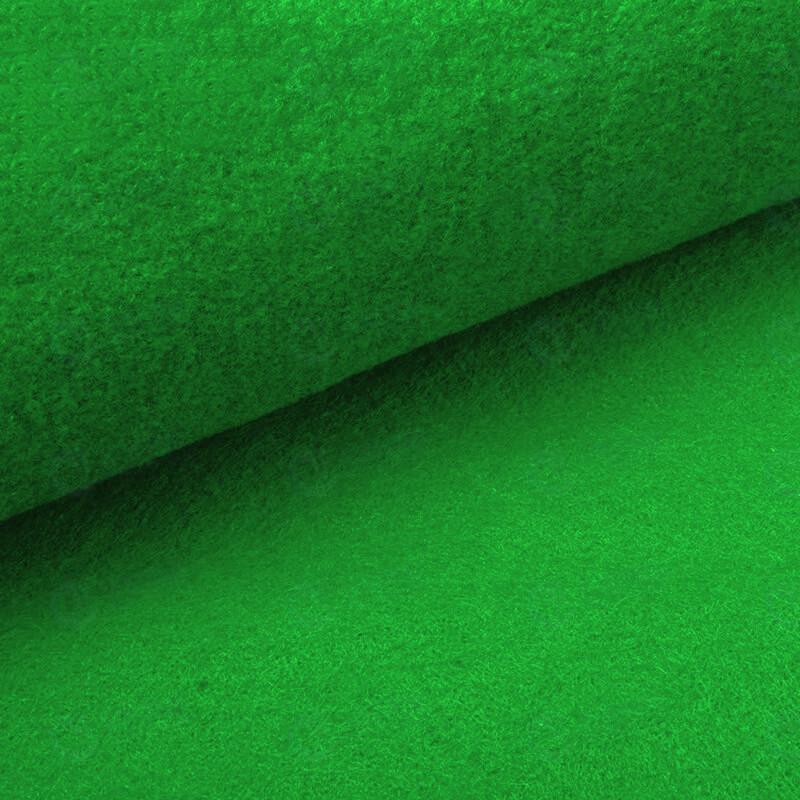 Green Flannel Floor Mat Roll