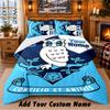 Sheffield Wednesday FC Pattern Bedding 3Pcs Set Custom Name, Bed Sheet And Pillowcases For Home Bedroom