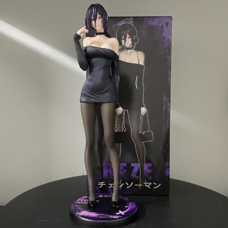 28cm Anime Reze Action Figure HK Reze Girl Figurine Manga Figuras PVC Collectible GK Statue Model 1/6 Doll Gift for Fans