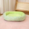 Calming Dog Bed Floral Orthopedic Cat Bed Breathable Washable Cozy Pet Bed for Small Medium Dogs And Cats