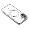 For iPhone 17 Case Compatible with MagSafe Electroplated TPU Phone Cover with Lens Film