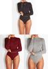 Premium Quality Long Sleeve Basic Jersey Bodysuit For Effortless Versatility