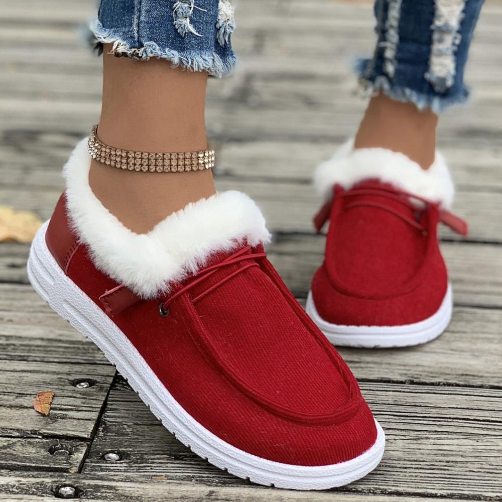 2025 Fur Casual Flats Cotton Boots Winter New Sport Platform Fashion Work Shoes Women Winter New Luxury Hot Plush Boots Mujer