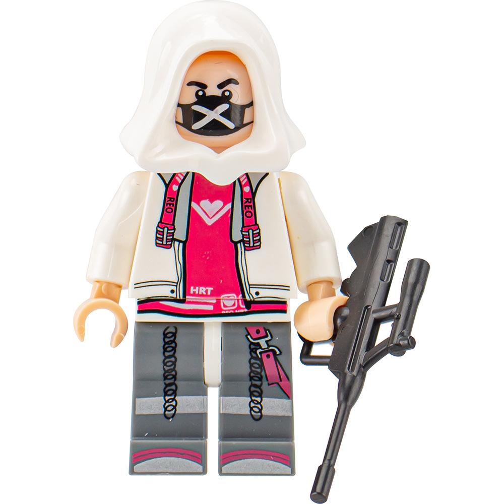 Ninja Warrior Superhero Doll With Weapon Single Building Block Assembly Toy