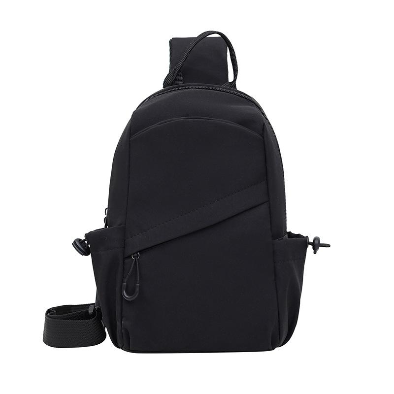 Casual men's breast bag simple shoulder messenger bag multi-functional leisure sports small backpack fashion trend messenger bag