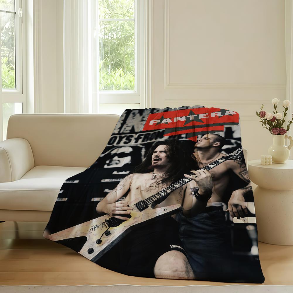Rockband PPantera Decke für Sofa Büro Bett Flugzeug Reise Schlafen Lesen Entspannen Camping Weich und Warm