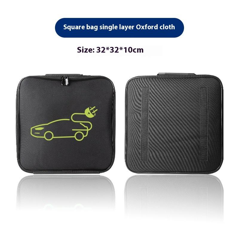 Electric Car Battery Jumper Cable Plugs Bag Waterproof Ev Car Charging Cable Sockets Storage Organizer For Charging Cables Cords