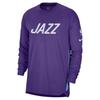 Camisa de Basquete Manga Longa Pré-Jogo Edição Cidade NBA Utah Jazz Temporada 2024/25 Masculino tops FZ0116-504