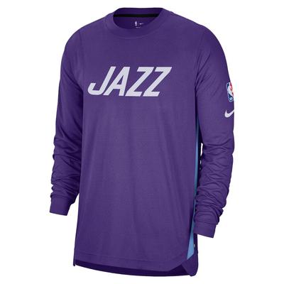 NBA Utah Jazz Stagione 2024/25 City Edition Maglia da Basket a Manica Lunga Pre-Partita Uomo tops FZ0116-504