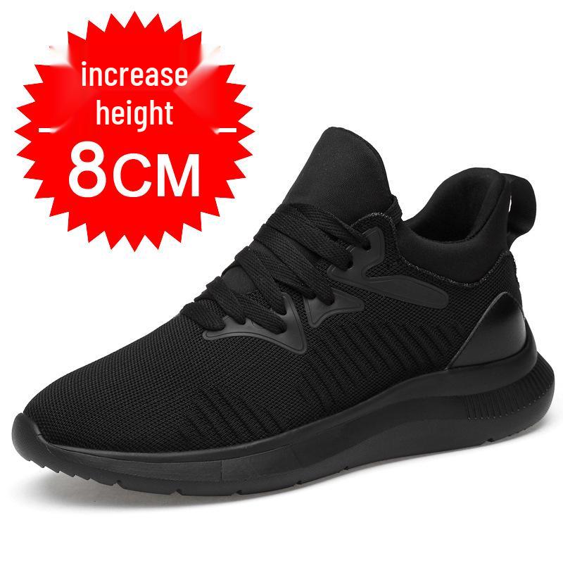 2023 Men's Breathable 10cm Hidden Height Casual Mesh Sport Shoes
