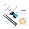 2.4G/5G Dual Band 1200Mbps PCI-E Wireless WiFi Card Network Adapter for Desktop