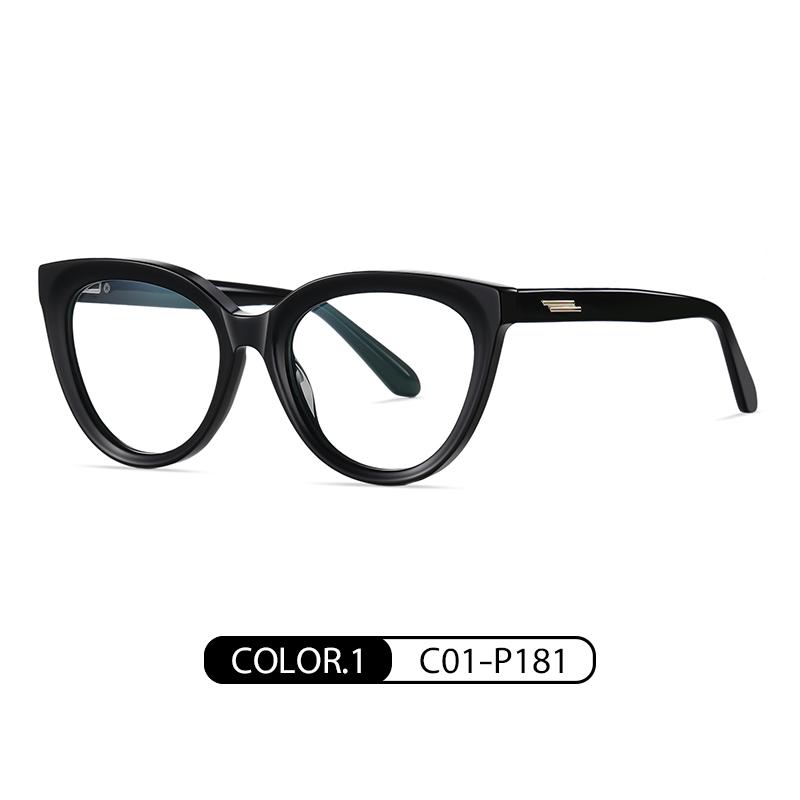 

Cat Eye Acetate Blue Light Blocking Computer Glasses for Women Non-Prescription Female Eyewear Frame for Office & Screen Time