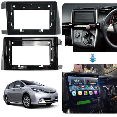 10,1 Zoll Autoradio Blende Für Toyota Wish 2003 Android Stereo GPS MP5 Player Gehäuse Rahmen 2 Din Head Unit Zierleiste Armaturenbrettabdeckung
