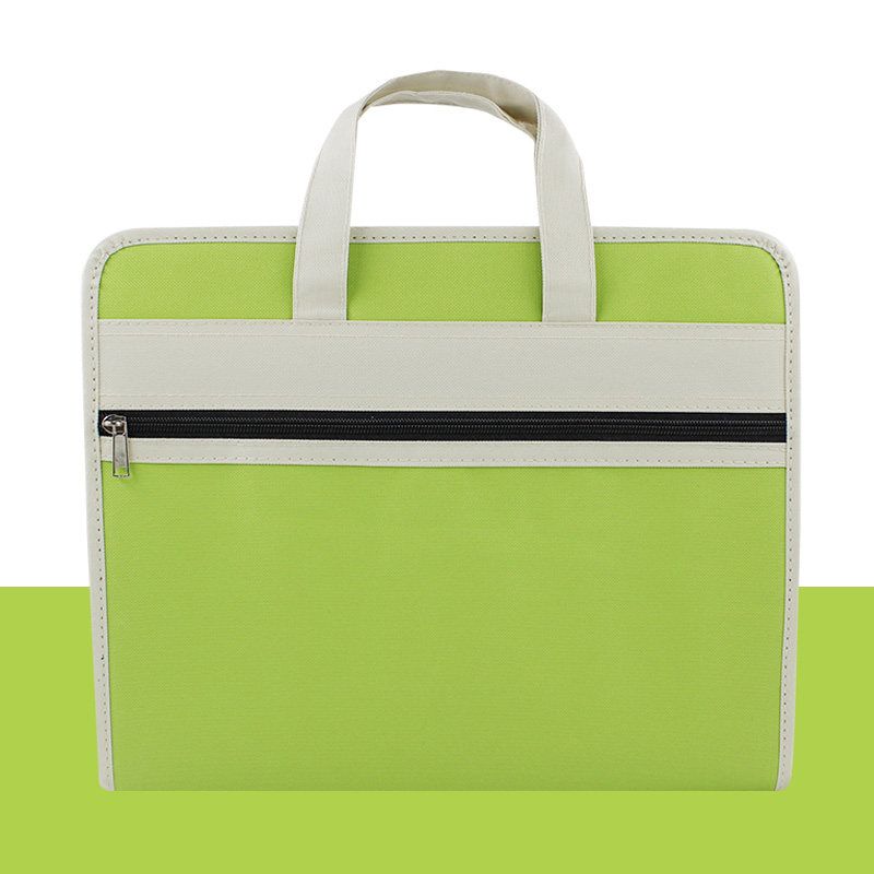Canvas Student Handheld Examination Paper Bag Multi-Layer Classification Folder Large Capacity Boys and Girls Expanding File Materials Cosmetics Bag