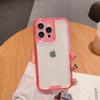 Mobile Phone Case for IPhone15 Series Colorful Frame Transparent Three-in-One Colorful Precision Holes