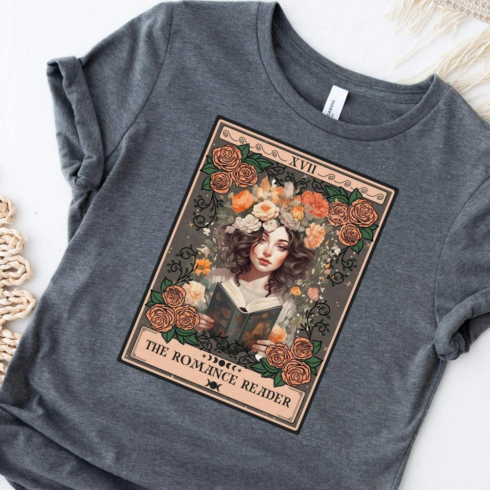 The Romance Reader Tarot Card Shirt, Book Lover S