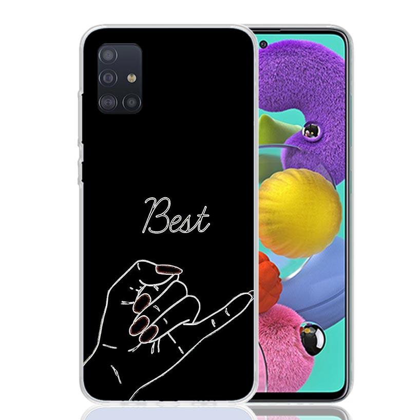 Girls Bff Best Friends Forever Phone Case for Samsung Galaxy A52 A51 A50S A12 A22 A32 A72 A10S A30S A31 A71 Note 20 Ultra 10 Plu