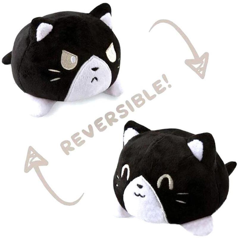 18Cm Reversible Plush Flip Toys Animal Cat Unicorn Panda Double-Sided Angry Reversible Happy Doll Shine Soft Cute Children Gifts